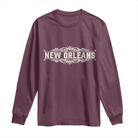 NOLA New Orleans Pride Vintage Scrollwork Long Sleeve Shirt