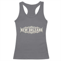 NOLA New Orleans Pride Vintage Scrollwork Racerback Tank Top
