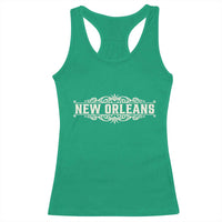 NOLA New Orleans Pride Vintage Scrollwork Racerback Tank Top