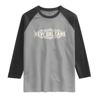NOLA New Orleans Pride Vintage Scrollwork Raglan Shirt