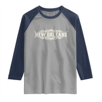 NOLA New Orleans Pride Vintage Scrollwork Raglan Shirt