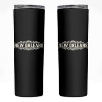 NOLA New Orleans Pride Vintage Scrollwork Skinny Tumbler