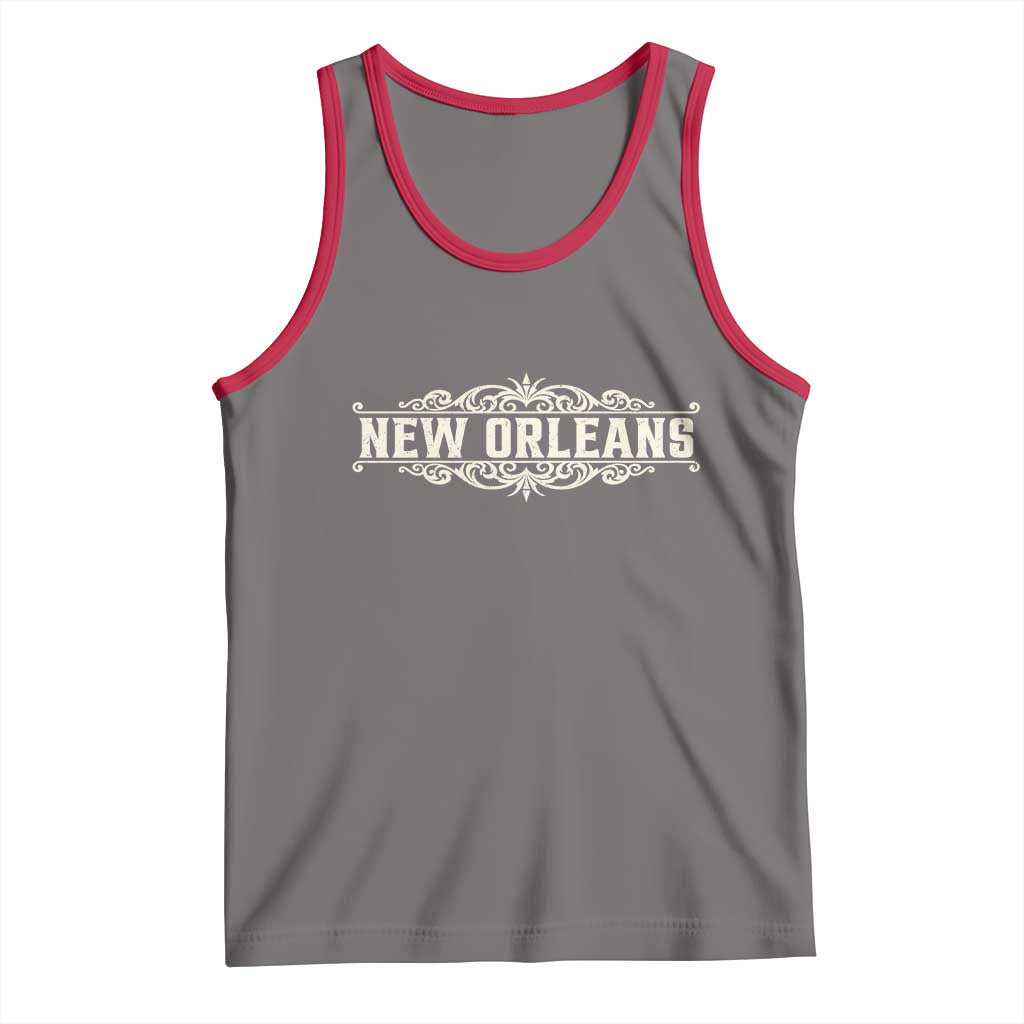 NOLA New Orleans Pride Vintage Scrollwork Tank Top