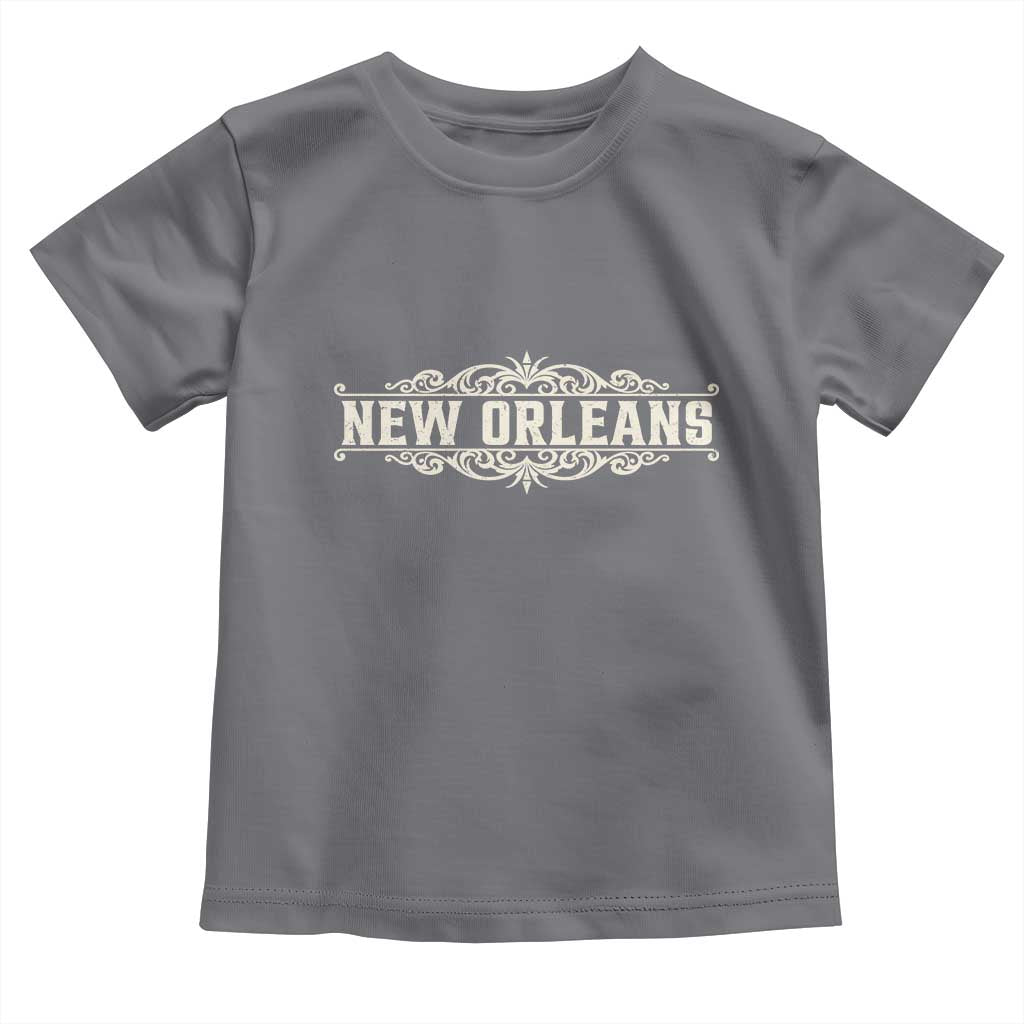 NOLA New Orleans Pride Vintage Scrollwork Toddler T Shirt