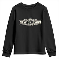 NOLA New Orleans Pride Vintage Scrollwork Youth Sweatshirt