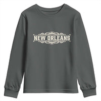 NOLA New Orleans Pride Vintage Scrollwork Youth Sweatshirt