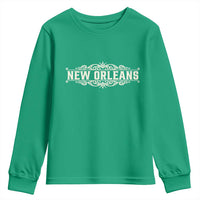 NOLA New Orleans Pride Vintage Scrollwork Youth Sweatshirt
