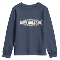 NOLA New Orleans Pride Vintage Scrollwork Youth Sweatshirt