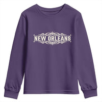 NOLA New Orleans Pride Vintage Scrollwork Youth Sweatshirt