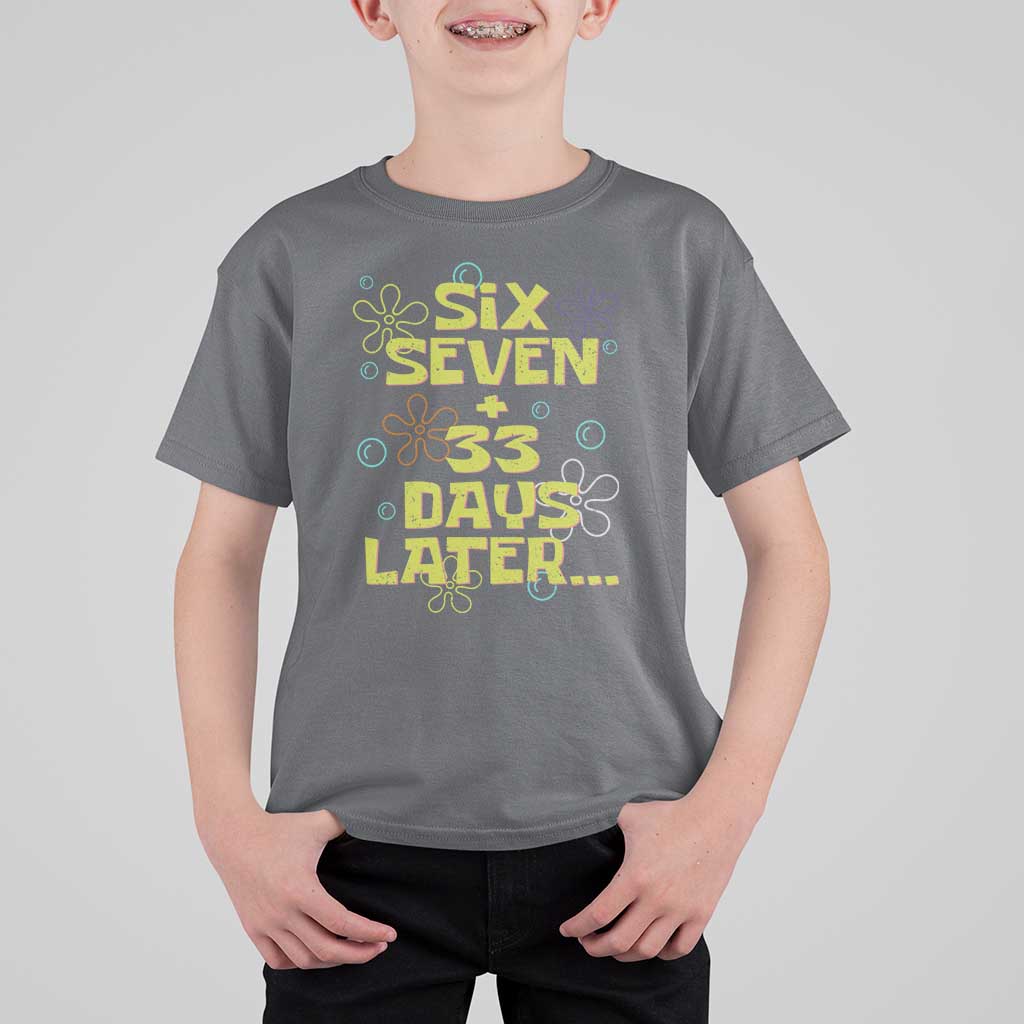 Funny 67 33 100 Days Of School T Shirt For Kid 100th Day Six Seven Days Later