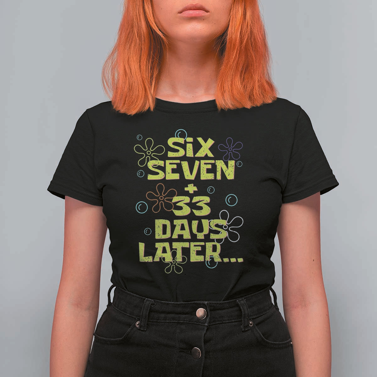 Funny 67 33 100 Days Of School T Shirt For Women 100th Day Six Seven Days Later