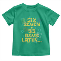 Funny 67 33 100 Days Of School Toddler T Shirt 100th Day Six Seven Days Later