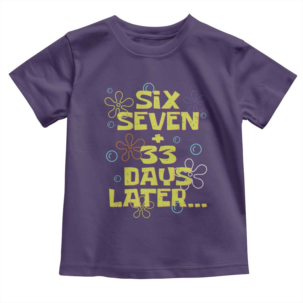 Funny 67 33 100 Days Of School Toddler T Shirt 100th Day Six Seven Days Later