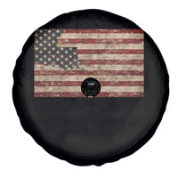 Louisiana Pride Vintage American Flag State Map Spare Tire Cover