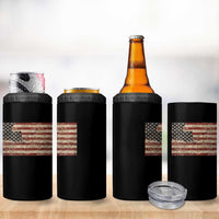 Louisiana Pride Vintage American Flag State Map 4 in 1 Can Cooler Tumbler