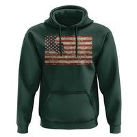 Louisiana Pride Vintage American Flag State Map Hoodie