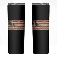Louisiana Pride Vintage American Flag State Map Skinny Tumbler