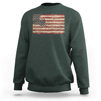 Louisiana Pride Vintage American Flag State Map Sweatshirt