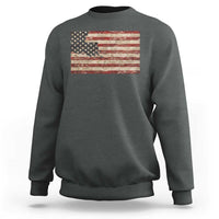 Louisiana Pride Vintage American Flag State Map Sweatshirt