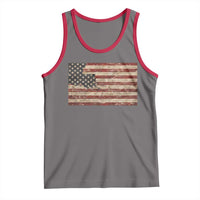 Louisiana Pride Vintage American Flag State Map Tank Top