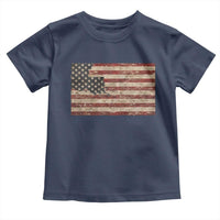 Louisiana Pride Vintage American Flag State Map Toddler T Shirt