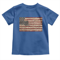 Louisiana Pride Vintage American Flag State Map Toddler T Shirt