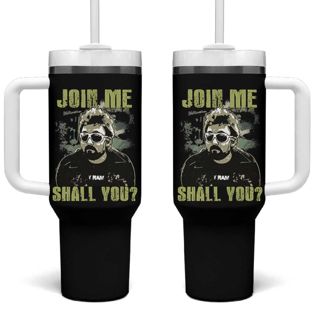 Adam Inspired Memorial Tumbler With Handle Join Me Shall You The Woo Tribute