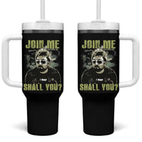 Adam Inspired Memorial Tumbler With Handle Join Me Shall You The Woo Tribute