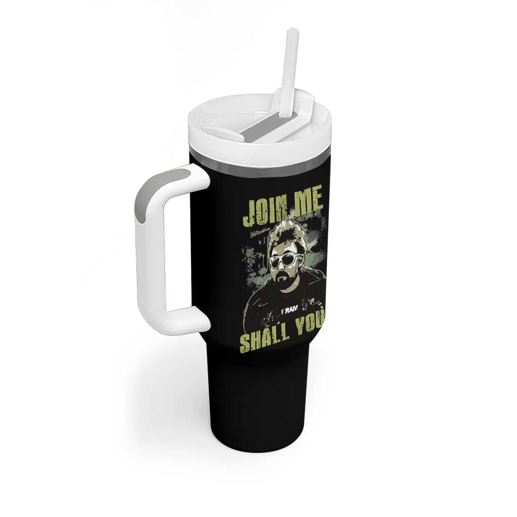 Adam Inspired Memorial Tumbler With Handle Join Me Shall You The Woo Tribute