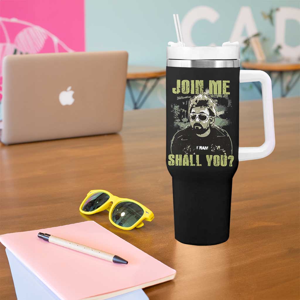Adam Inspired Memorial Tumbler With Handle Join Me Shall You The Woo Tribute