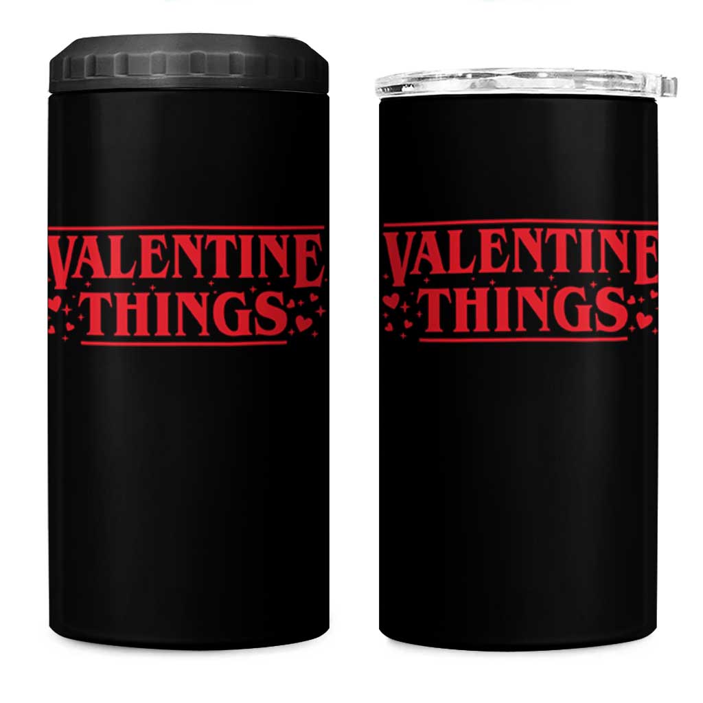 Funny Valentine Things 4 in 1 Can Cooler Tumbler Romantic Stranger Valentine's Day Movie