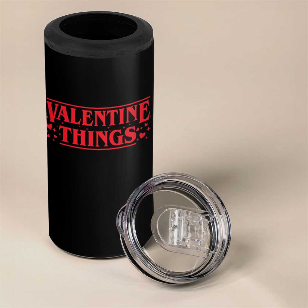 Funny Valentine Things 4 in 1 Can Cooler Tumbler Romantic Stranger Valentine's Day Movie