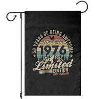 50th Birthday Made In 1976 Garden Flag 50 Years Of Being Awesome Vintage Limited Edition
