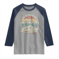 50th Birthday Made In 1976 Raglan Shirt 50 Years Of Being Awesome Vintage Limited Edition