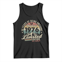 50th Birthday Made In 1976 Tank Top 50 Years Of Being Awesome Vintage Limited Edition