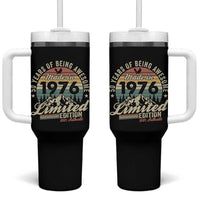 50th Birthday Made In 1976 Tumbler With Handle 50 Years Of Being Awesome Vintage Limited Edition