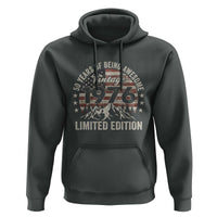 50th Birthday Vintage 1976 Limited Edition Hoodie 50 Years Of Being Awesome American Flag