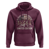50th Birthday Vintage 1976 Limited Edition Hoodie 50 Years Of Being Awesome American Flag