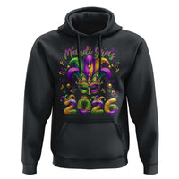 Mardi Gras 2026 Hoodie Funny Jester Hat Carnival Fleur De Lis