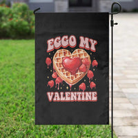 Eggo My Valentine Garden Flag Funny Romantic Stranger Valentine's Day