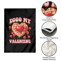 Eggo My Valentine Garden Flag Funny Romantic Stranger Valentine's Day