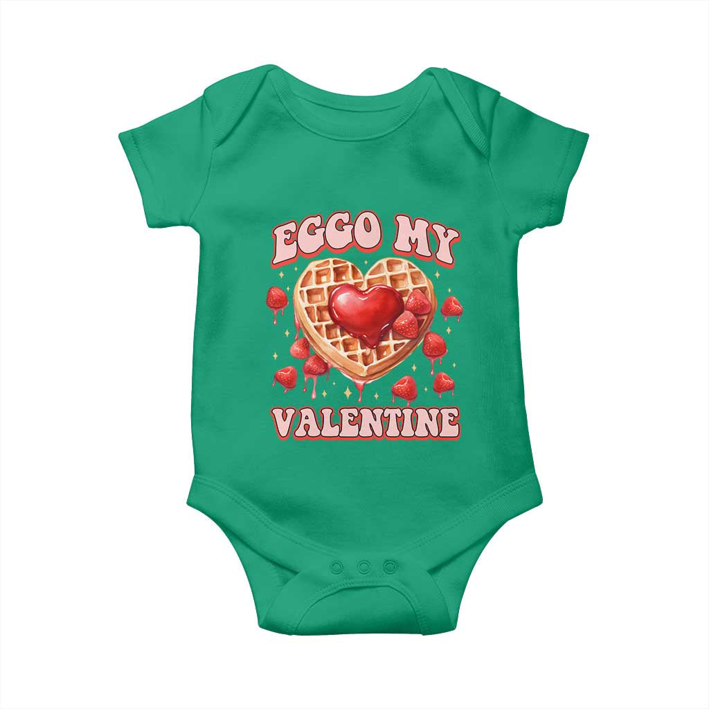 Eggo My Valentine Baby Onesie Funny Romantic Stranger Valentine's Day