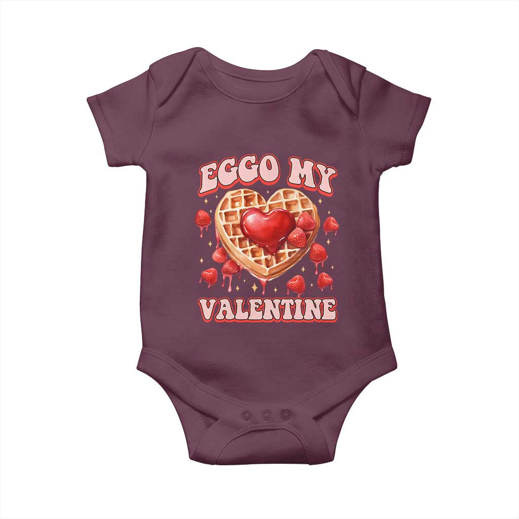 Eggo My Valentine Baby Onesie Funny Romantic Stranger Valentine's Day