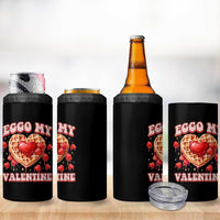 Eggo My Valentine 4 in 1 Can Cooler Tumbler Funny Romantic Stranger Valentine's Day