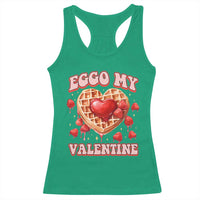 Eggo My Valentine Racerback Tank Top Funny Romantic Stranger Valentine's Day