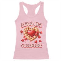 Eggo My Valentine Racerback Tank Top Funny Romantic Stranger Valentine's Day