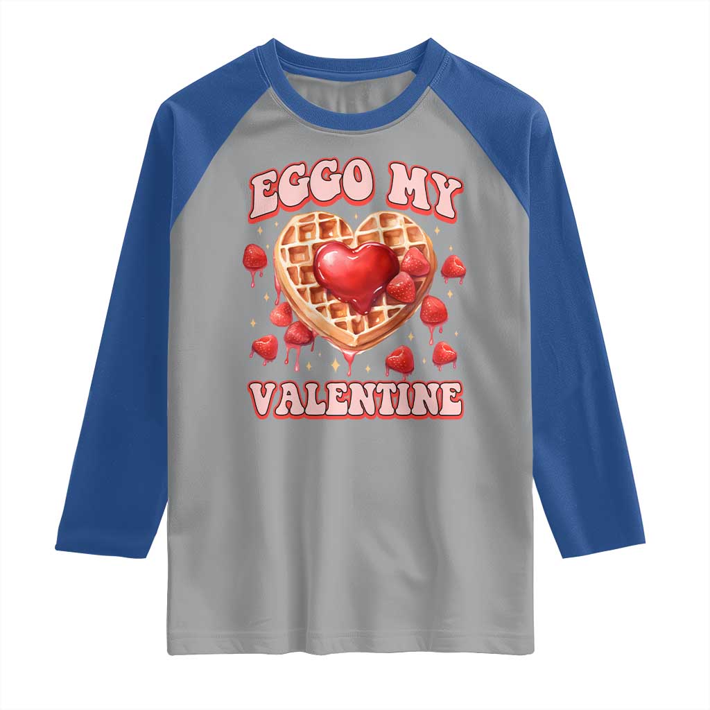 Eggo My Valentine Raglan Shirt Funny Romantic Stranger Valentine's Day