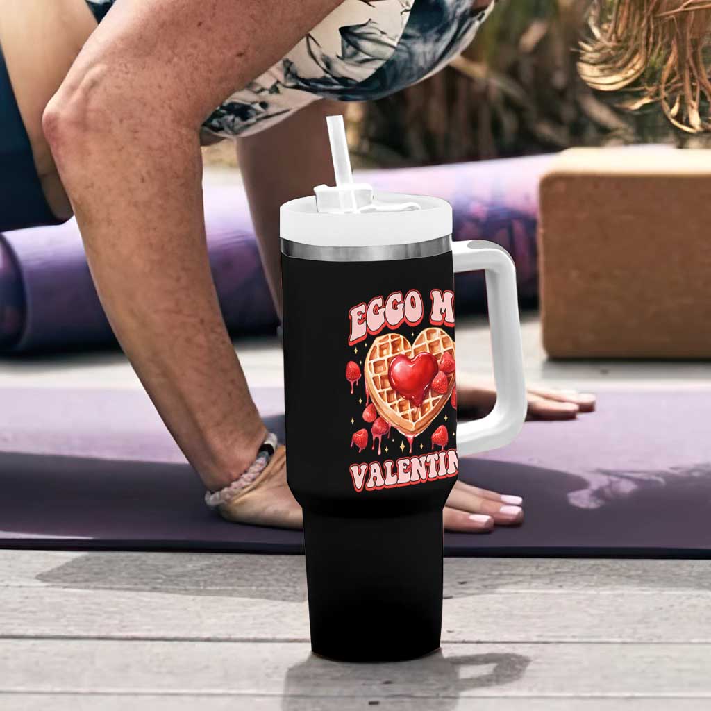 Eggo My Valentine Tumbler With Handle Funny Romantic Stranger Valentine's Day