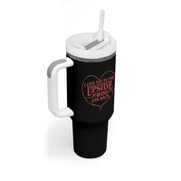Funny Stranger Valentines Day Tumbler With Handle I Love You To The Upside Down And Back