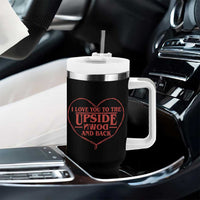 Funny Stranger Valentines Day Tumbler With Handle I Love You To The Upside Down And Back